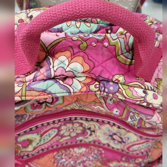 Vera Bradley Pink and Orange Kids Backpack - Picture 4 of 8